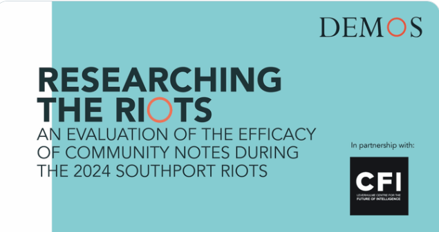 Social Media Community Notes ‘Too Weak’ For Rumours & Lies of Southport Riots