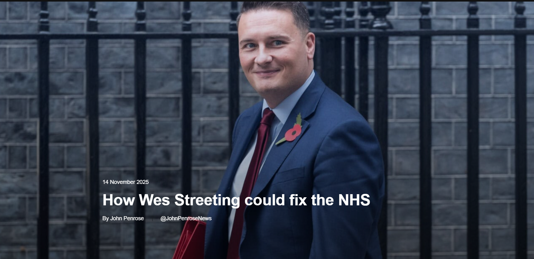 How Wes Streeting Could Fix The NHS